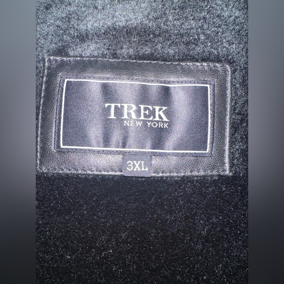 3XL - TREK - LEATHER JACKET- NEVER WORN BUT NOT TAGS - (genuine leather) - Picture 3 of 7